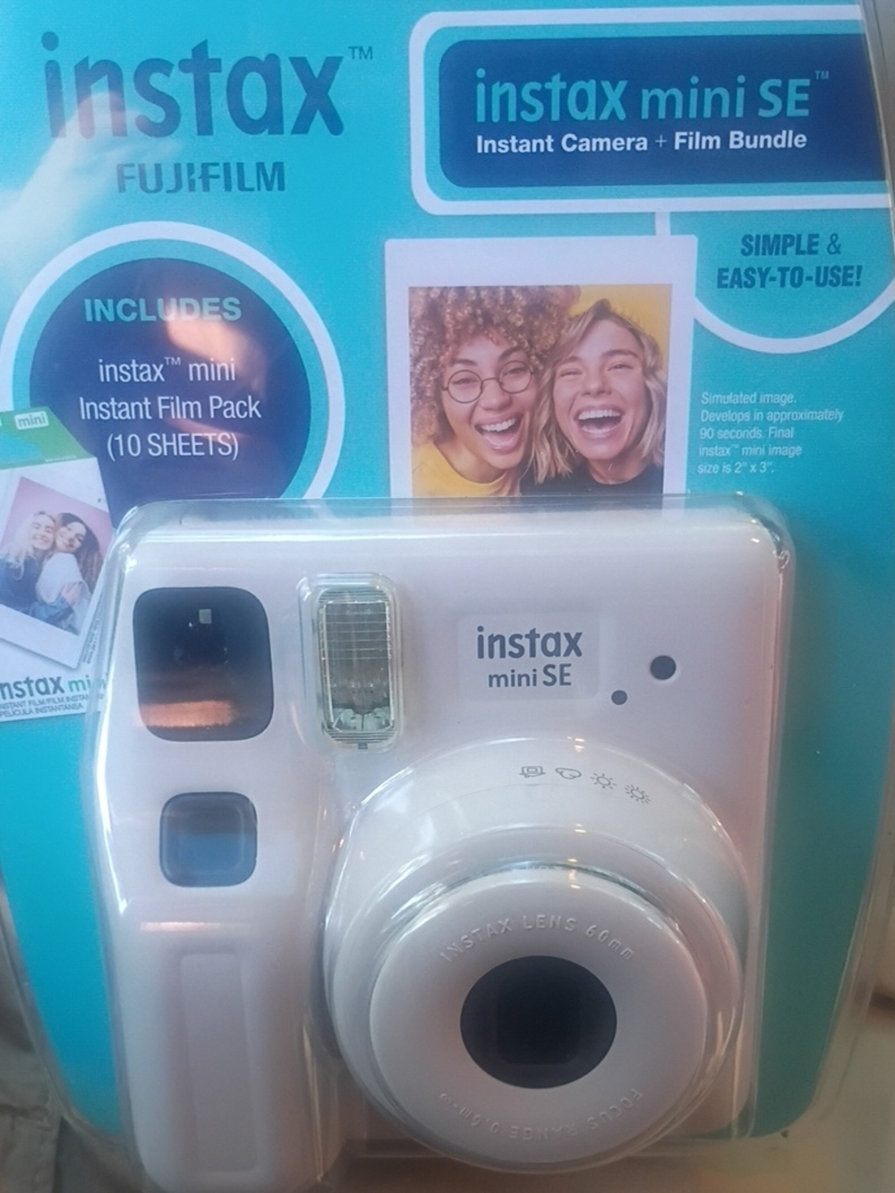 Instax Mini SE Instant Camera + Film Pack- Gray